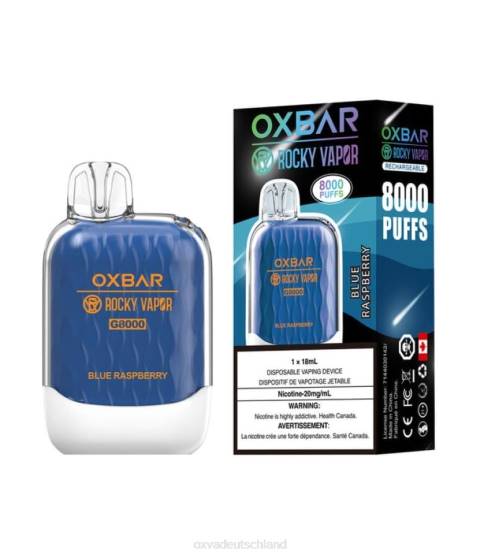 OXVA Vape Anleitung 0VXH36 | blaue Himbeere OXVA OXBAR G8000