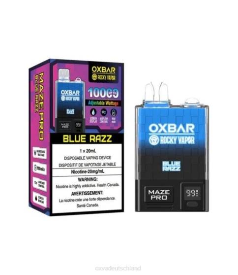 OXVA Vape Anleitung 0VXH26 | Blauer Razz OXVA OXBAR MAZE PRO 10000