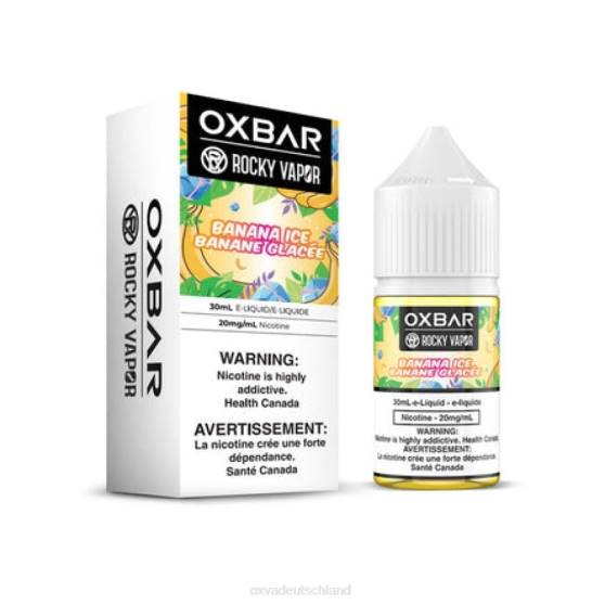 OXVA Vape Anmachen 0VXH55 | Bananeneis OXVA OXBAR 30 ml Salz nic