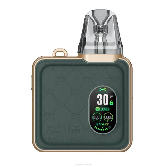 OXVA Vape Anmachen 0VXH85 | grünes Leder OXVA XLIM SQ PRO Bausatz